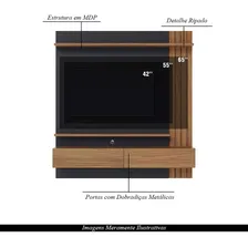 Home Painel Suspenso 150cm Ripado Railay Noce/preto Foto mini  3