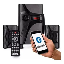 Home Theater Subwoofe Sistema Bluetooth Portátil Mp3 Usb Fm Cor Preto Frequência 1500 127/220v Foto mini  2