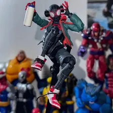 Homem Aranha Action Figure Miles Morales Aranha Verso Foto mini 4