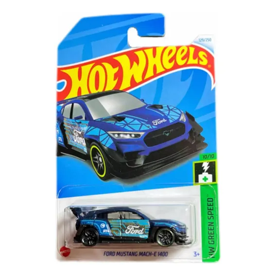 Hot Wheels Ford Mustang Mach-e 1400 Hw Green Speed Miniatura Foto 1