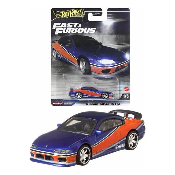 Hot Wheels Nissan Silvia S15 Monalisa Fast & Furious Premium Cor Azul Foto 1