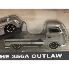 Hot Wheels Porsche 356a Outlaw Vw Transporter T1 Pickup Team Color Gris Foto mini  3
