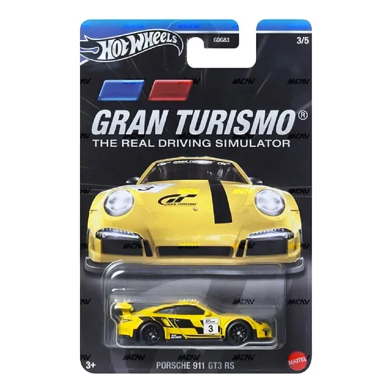 Hot Wheels Porsche 911 Gt3 Rs Gran Turismo Amarelo 2024 Foto 1