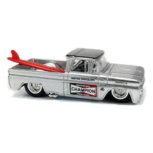 Hot Wheels Premium Custom 62 Chevy Pickup Shop Trucks 2017 Cor Prata Foto mini 2