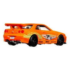Hot Wheels Premium Nissan Skyline GT-r (bnr34) Laranja Foto mini 2