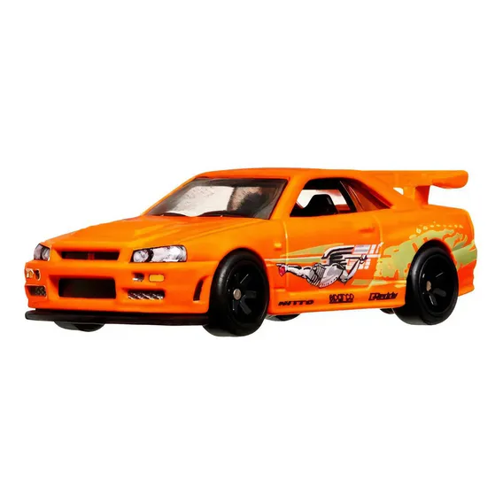 Hot Wheels Premium Nissan Skyline GT-r (bnr34) Laranja Foto 1