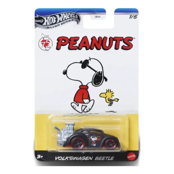 Hot Wheels Silver Series Peanuts - Volkswagen Beetle Foto 1
