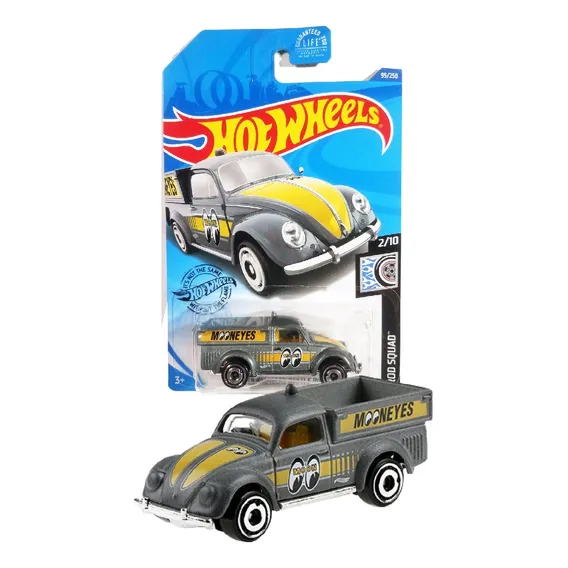 Hot Wheels Volkswagen Fusca Pickup Mooneyes Cinza Excl Usa Foto 1