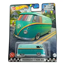 Hot Wheels Volkswagen T1 Panel Bus Boulevard Cor Verde Foto  mini 1