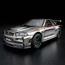 Hotwheels Rlc Nissan Skyline Gt-r R34 Bnr34 Nismo Cor Prateado Foto mini 3