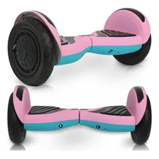Hoverboard Elétrico 10 Polegadas Rosa Hoverboardx Com Leds Foto mini 1