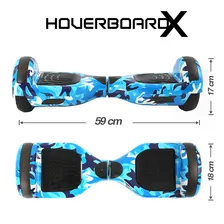 Hoverboard Infantil Overboard Smart Balance Azul Camuflado Foto mini 2