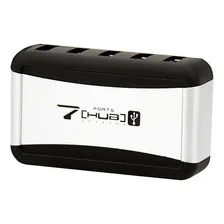 Hub 7 Portas Usb 2.0 Com Fonte De Energia Foto  mini 1