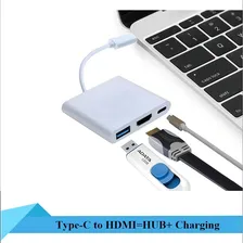 Hub Adaptador Usbc 3.1 Tipo C Hdmi Para Apple Macbook 3x1 Foto mini 4