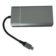Hub Dock Hdmi 4k Vga Usb 3 Tipo C 8 Em 1 Foto  mini 1