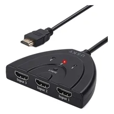 Hub Hdmi Switch 3x1 Adaptador Cabo 3 Entradas 1 Saída Foto mini 3