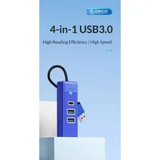 Hub Orico 5gbps Usb 3.0 4 Portas De Alta Velocidade Foto mini 3