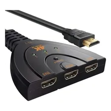 Hub Switch 03 Portas Hdmi Com Cabo 4k Dex Hh-104 Foto mini 1
