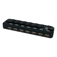 Hub Usb 2.0 7 Portas+fonte 2500ma - Fahub-06 - Feasso Foto mini 4