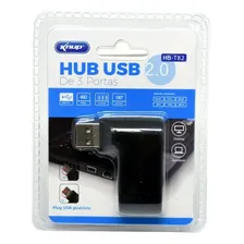 Hub Usb 3 Portas Pc Notebook Portátil Gira 180° Knup Hb-t82 Foto mini 2