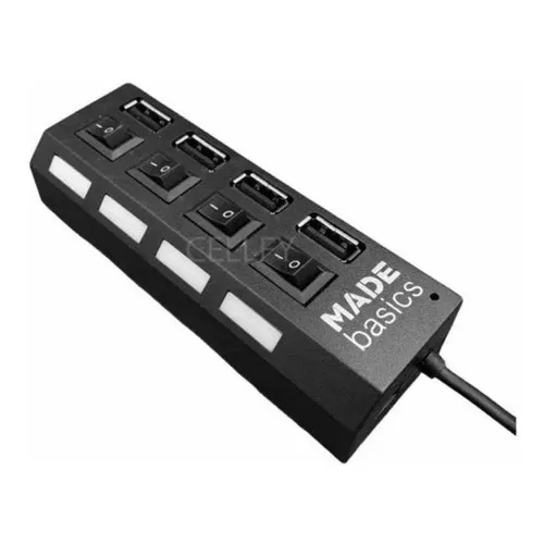 Hub Usb 4 Portas 2.0 Extensor Com Chave Seletora Speed High Foto 1