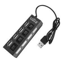 Hub Usb 4 Portas Extensor Hi-speed 480 Mbps Usb 2.0 Foto mini 1