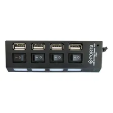Hub Usb 4 Portas Extensor Hi-speed 480 Mbps Usb 2.0 Foto mini 2