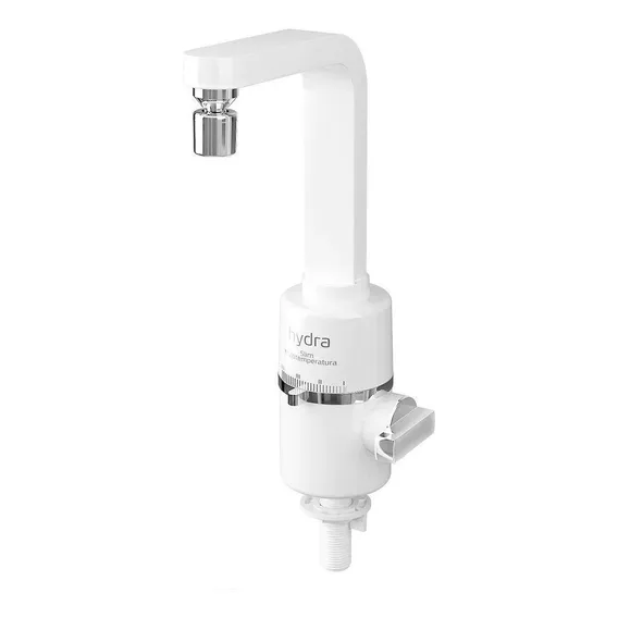 Hydra Torneira Eletrica Slim 4t Bancada 5500w 220v Branca Acabamento Branco Foto 1