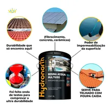 Hydronorthobra telhado lajes Resina Acqua Multiuso Incolor 18L Piso Pedra Parede Telhado Foto mini 2