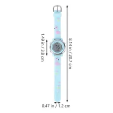Ibasenice Rel贸gio Infantil Led Luminoso 3D Cartoon Rel贸gio Menina Azul Digital Rel贸gio Infantil Digital Esporte Imperme谩vel Rel贸gio Natal Rel贸gio de Pulso Pulseira Para Crian莽a Crian莽a Pequena Favor d Foto mini 2