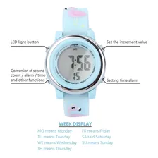 Ibasenice Rel贸gio Infantil Led Luminoso 3D Cartoon Rel贸gio Menina Azul Digital Rel贸gio Infantil Digital Esporte Imperme谩vel Rel贸gio Natal Rel贸gio de Pulso Pulseira Para Crian莽a Crian莽a Pequena Favor d Foto mini 3