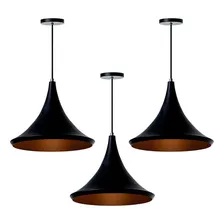 Ideallume Lustre pendente preto 3 Preto Foto  mini 1