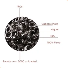 Ilhós Cabeça Chata N45 Em Ferro Pacote Com 2000 Unidades Cor Níquel Foto mini 2