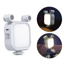 Iluminador Led Microfone Duplo Câmera Celular Mamen Sml-v13 Foto  mini 1