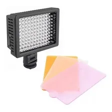 Iluminador Led Profissional - Hd-160 - Sony Nikon Canon Cor da estrutura Preto Foto mini 1