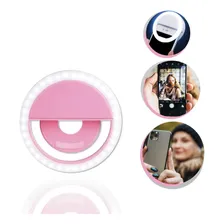 Iluminador Para Foto Luz Led Ring Light Selfie Rosa Foto mini  3