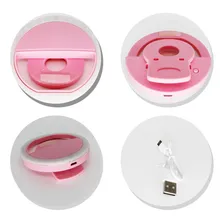 Iluminador Para Foto Luz Led Ring Light Selfie Rosa Foto mini  2