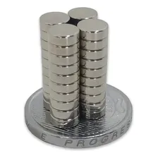 Imã De Neodímio / Super Forte / 6mm X 2mm * 10 Peças Foto mini 2