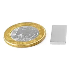 Ímã Neodímio 20x10x2 Mm N35 10 Unidades Foto mini 2