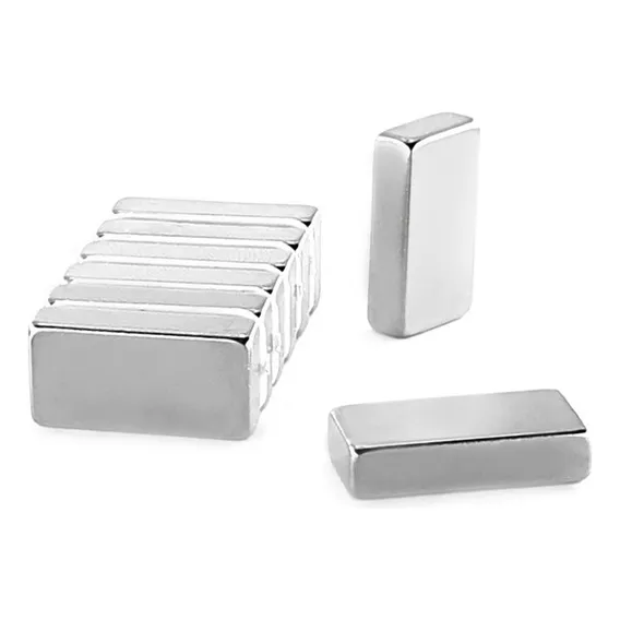 Ímã Neodímio 20x10x5 Mm N35 10 Unidades Foto 1