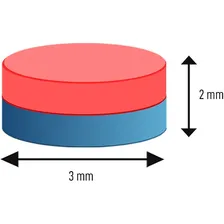 Ímã Neodímio Ø 3x2 Mm N35 1000 Unidades Foto mini  3