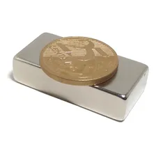 Imã De Neodímio N45 40mm X 20mm X 10mm - 1pç Super Forte Foto mini 1