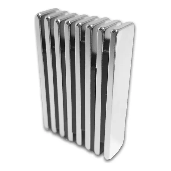 Imã De Neodímio / Super Forte / 40mm X 9mm X 2mm * 8 Peças Foto 1