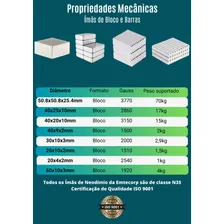 Imã Neodímio Bloco Super Forte Trava Tudo 50x50x25 - 1pc Foto mini 4