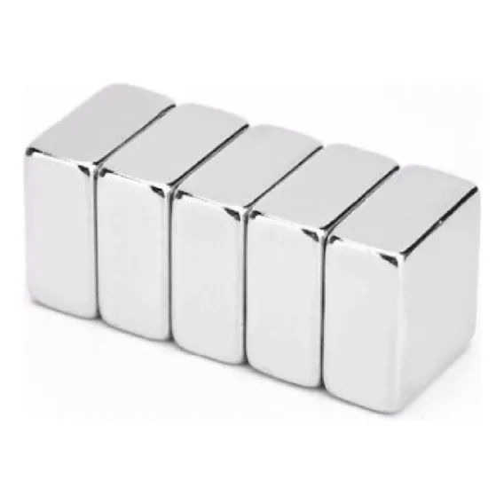 Ima NeodĂmio Super Imas Bloco 20x20x10 Mm Suporta 12,5kg 5pç Foto 1