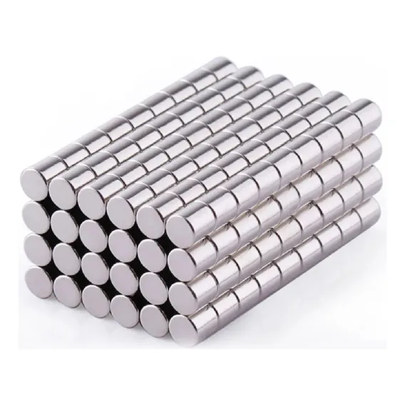 Ima Neodímio Super Imas Magnetico 4x4 Mm  Gramas 50pç Foto 1