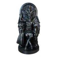 Imagem Baphomet No Trono Preto - Imagem Resina 30cm Foto  mini 1