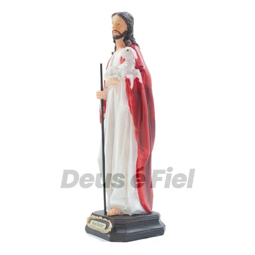 Imagem Bom Pastor 20 Cm - Resina Foto 1