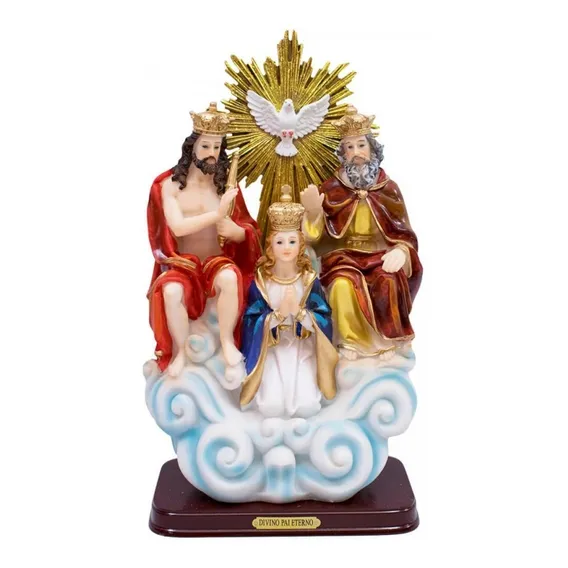 Imagem Divino Pai Eterno 30 Cm - Enfeite Resina Cor Marrom Foto 1