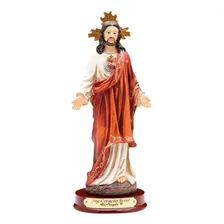 Imagem Do Sagrado Coração De Jesus - Bizantina - 12 Cm Foto  mini 1